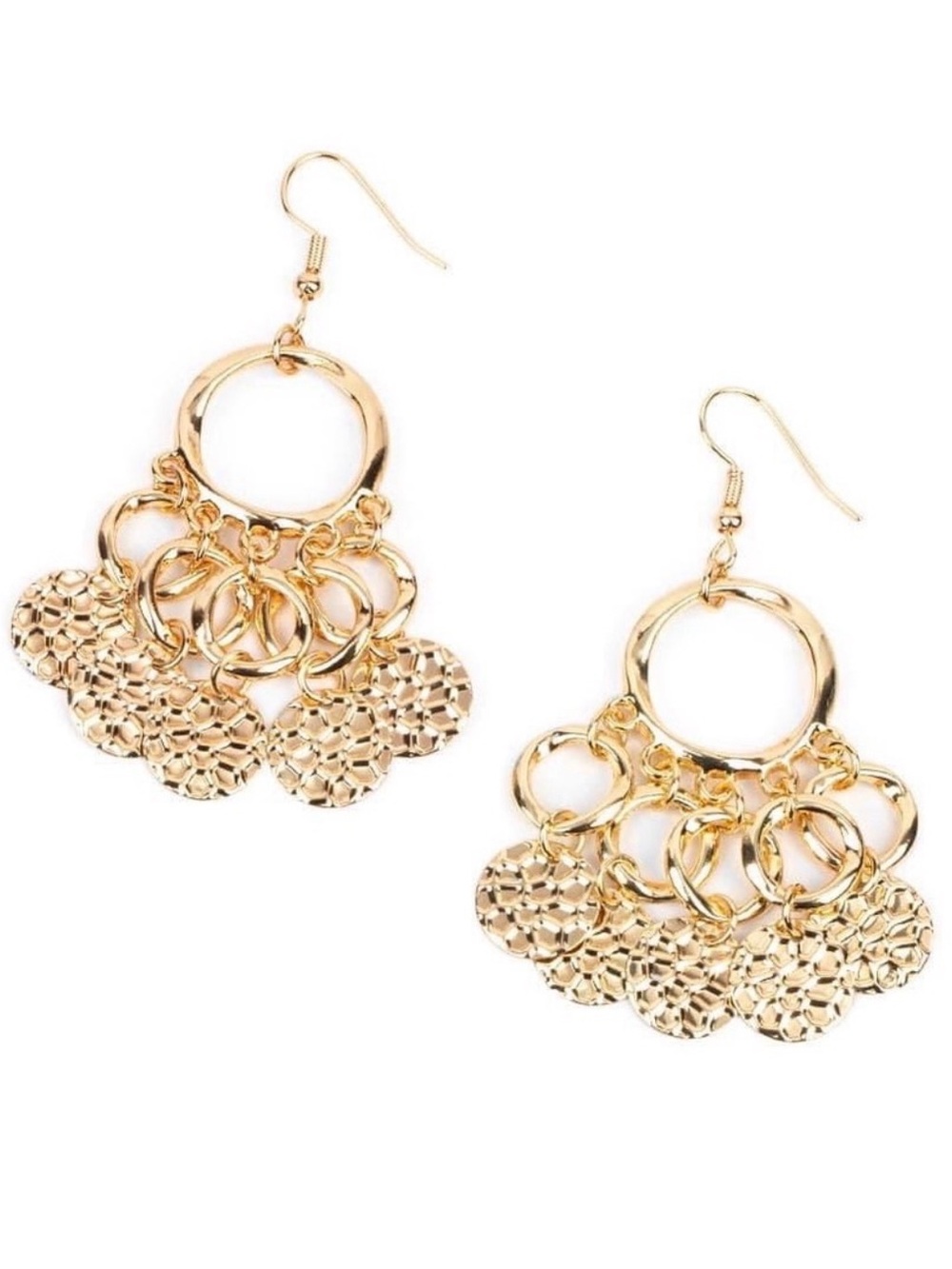 Dangle With Me Gold Earrings